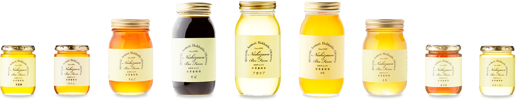 西澤養蜂場のはちみつ